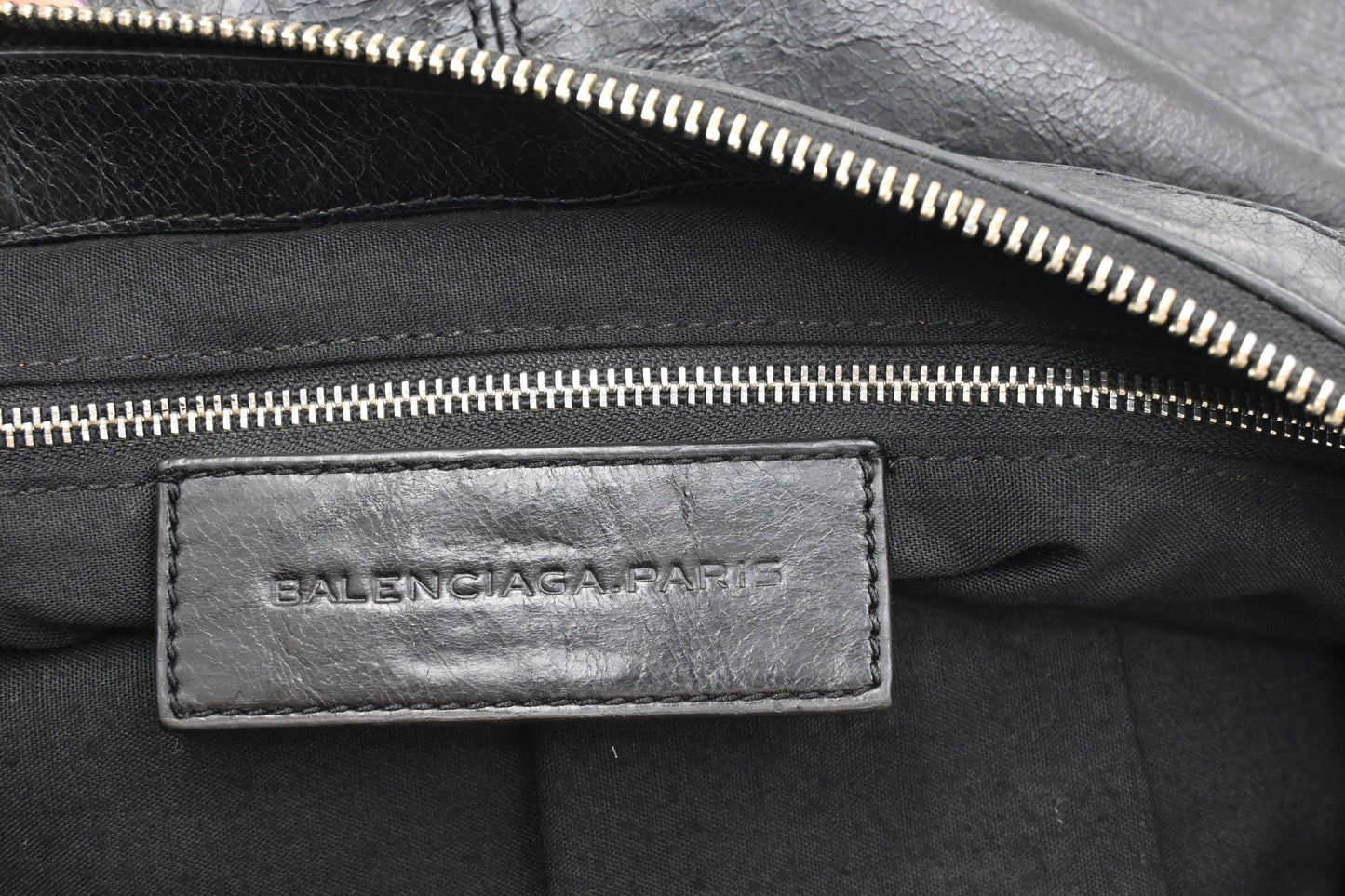 Balenciaga City Clutch in Black Leather