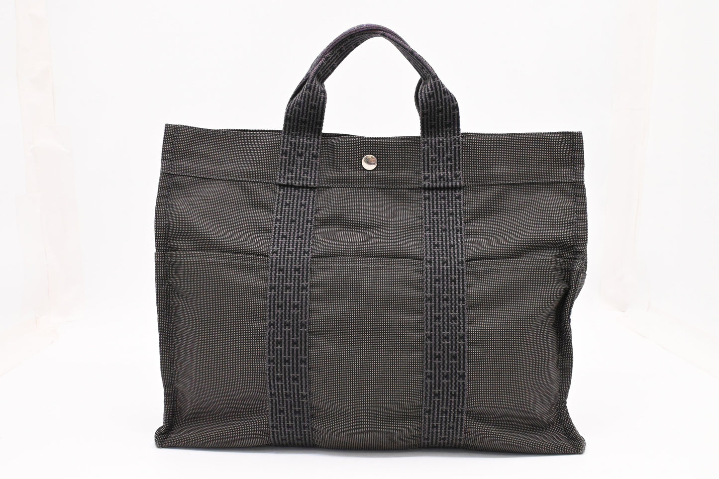 Hermes Fourre-Tout Tote in Grey Canvas