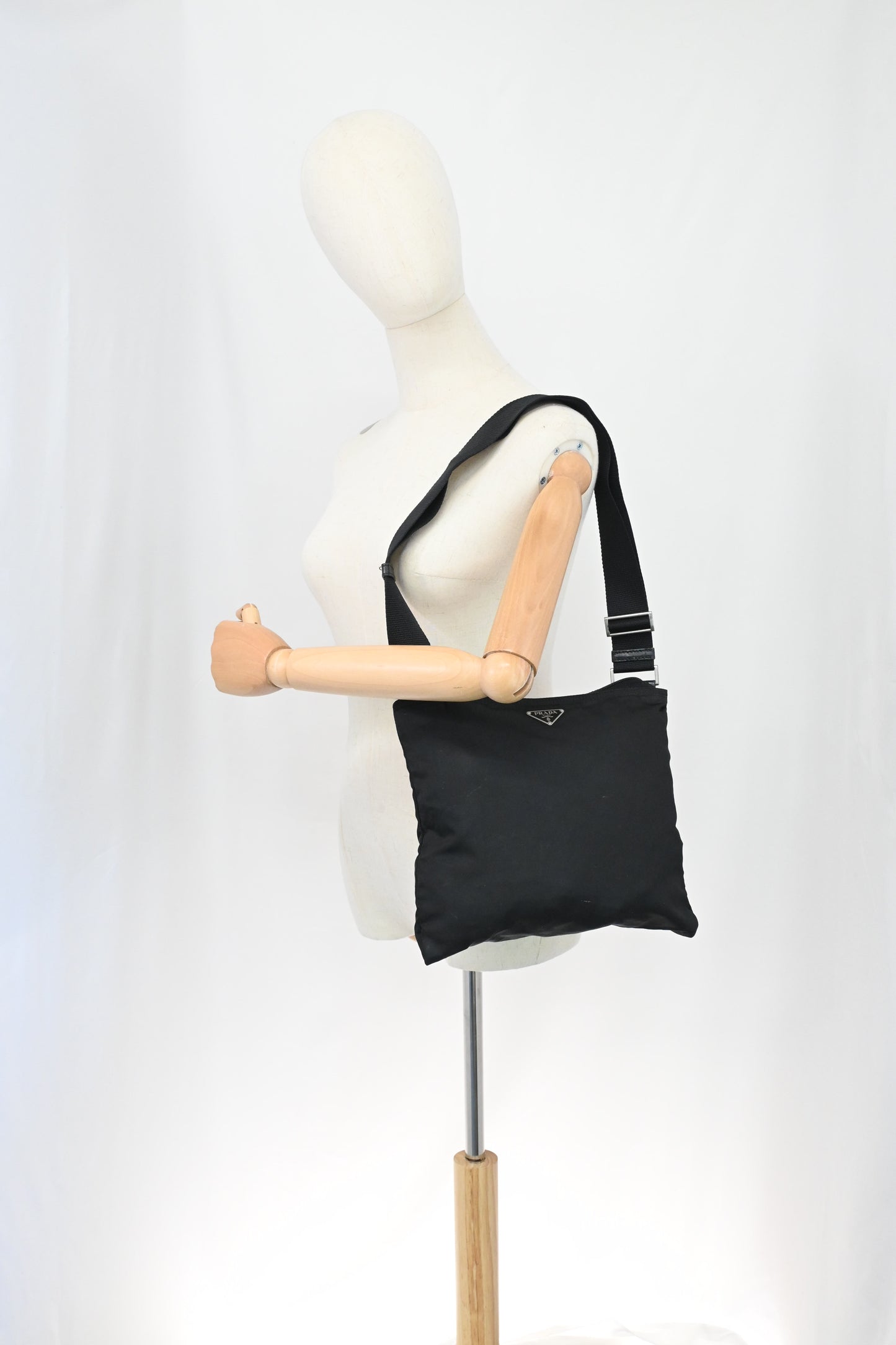 Prada Crossbody Bag in Black Nylon Canvas