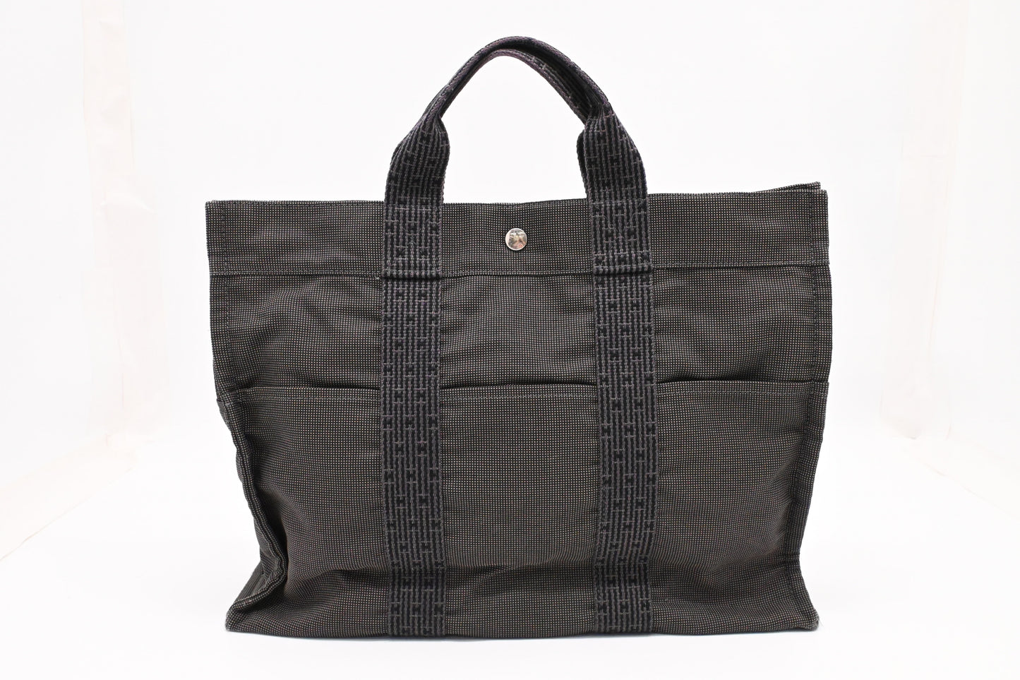 Hermes Fourre-Tout Tote in Grey Canvas