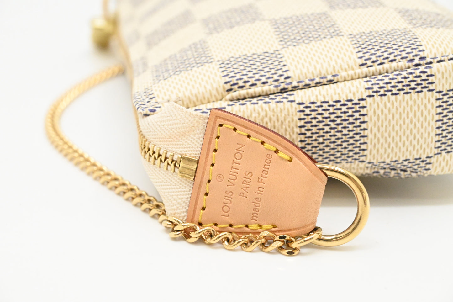 Louis Vuitton Mini Pochette Accessoire in Damier Azur Canvas