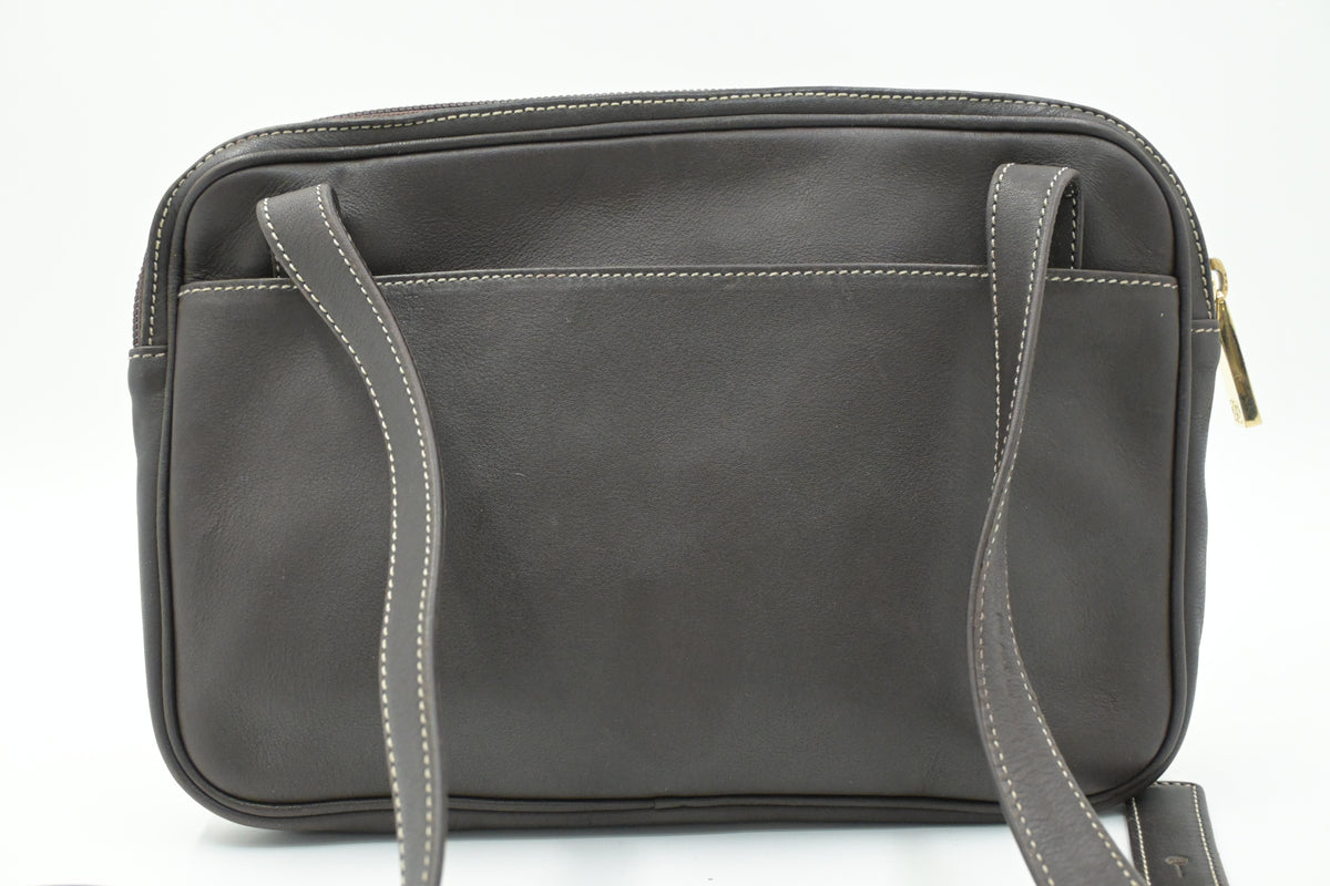 Loewe Crossbody in Brown Leather and Beige Suede