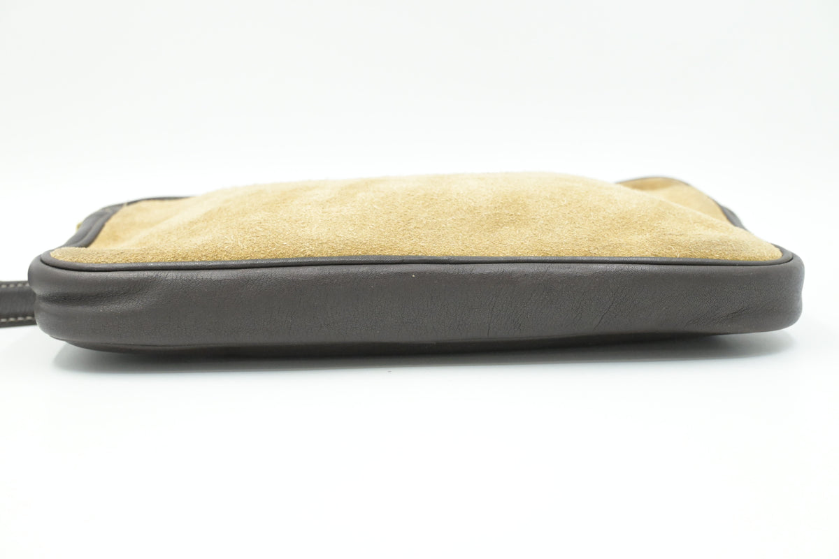 Loewe Crossbody in Brown Leather and Beige Suede