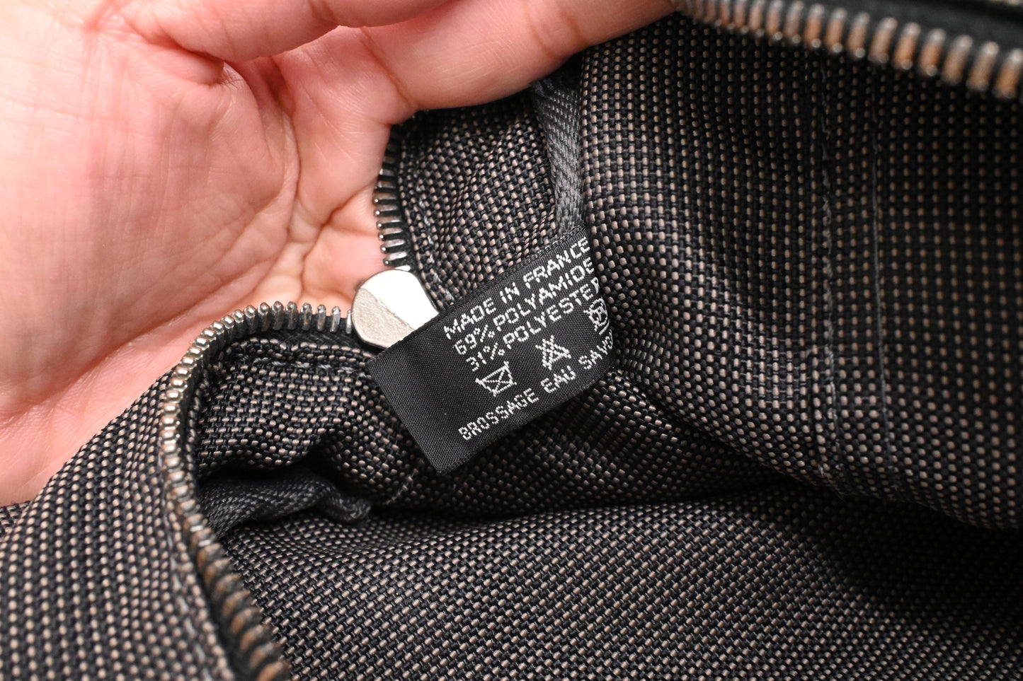 Hermes Fourre-Tout Tote in Grey Canvas