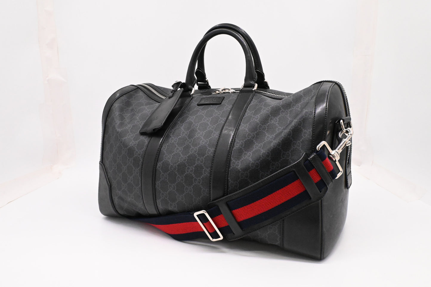 Gucci Travel Bag in Black GG Supreme Canvas