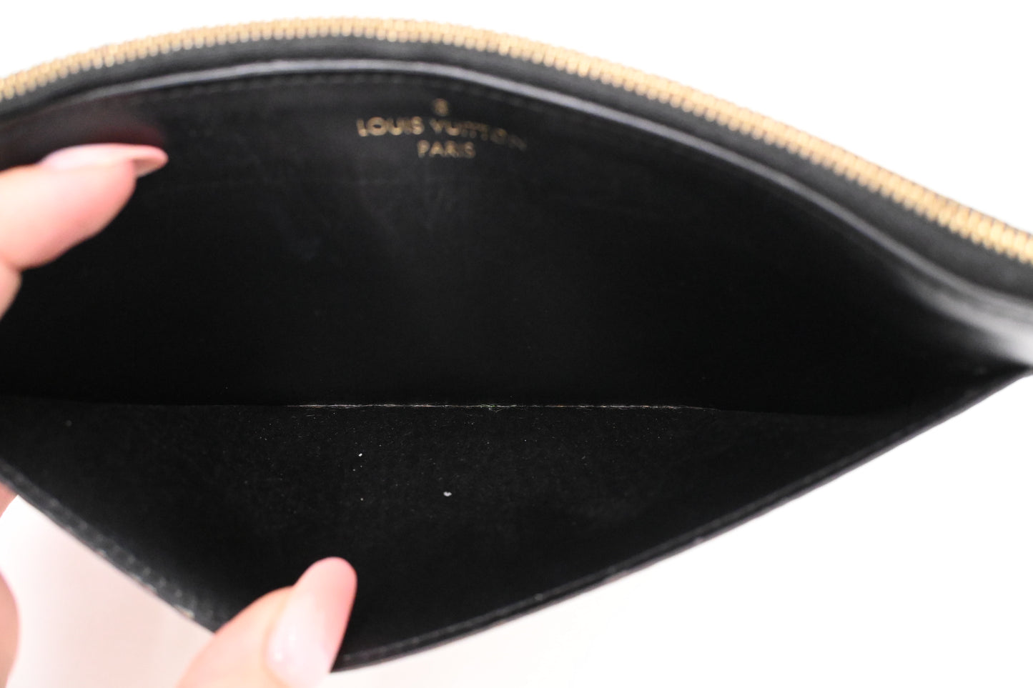 Louis Vuitton Insert in Monogram Canvas and Black Leather