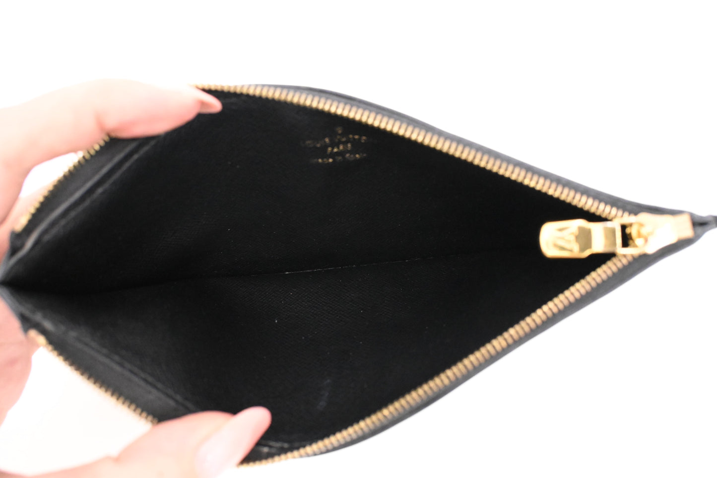 Louis Vuitton Insert in Monogram Canvas and Black Leather