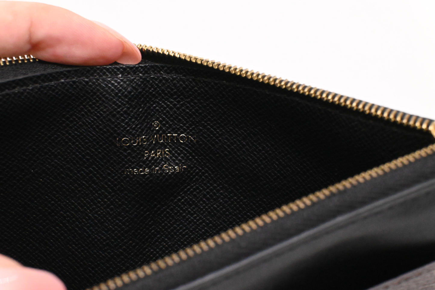 Louis Vuitton Insert in Monogram Canvas and Black Leather