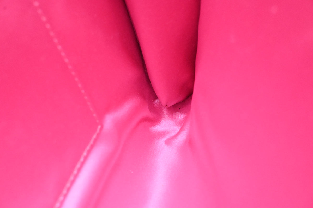 YSL Saint Laurent Clutch in Peach Patent Leather