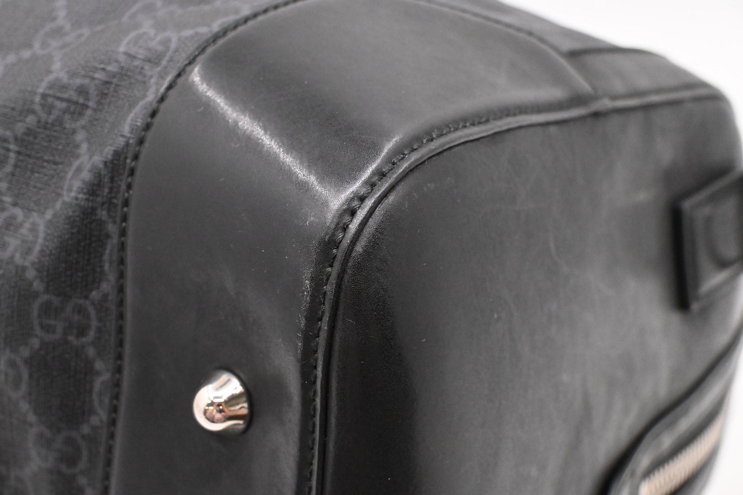 Gucci Travel Bag in Black GG Supreme Canvas