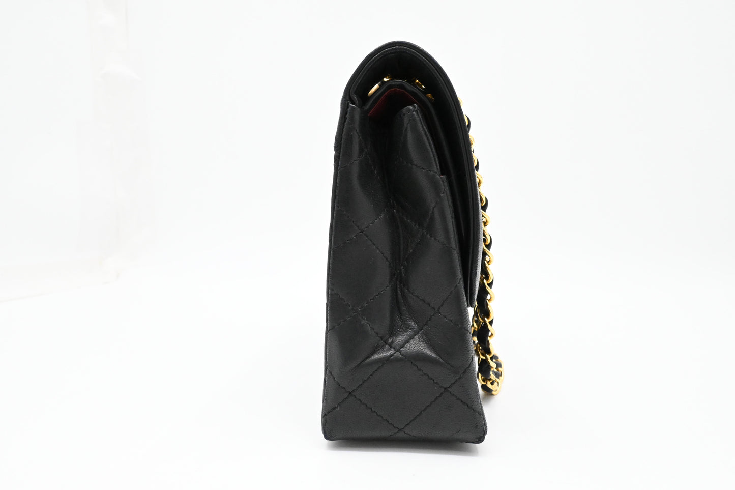 Chanel Medium Double Flap Paris in Black Matelassé Leather
