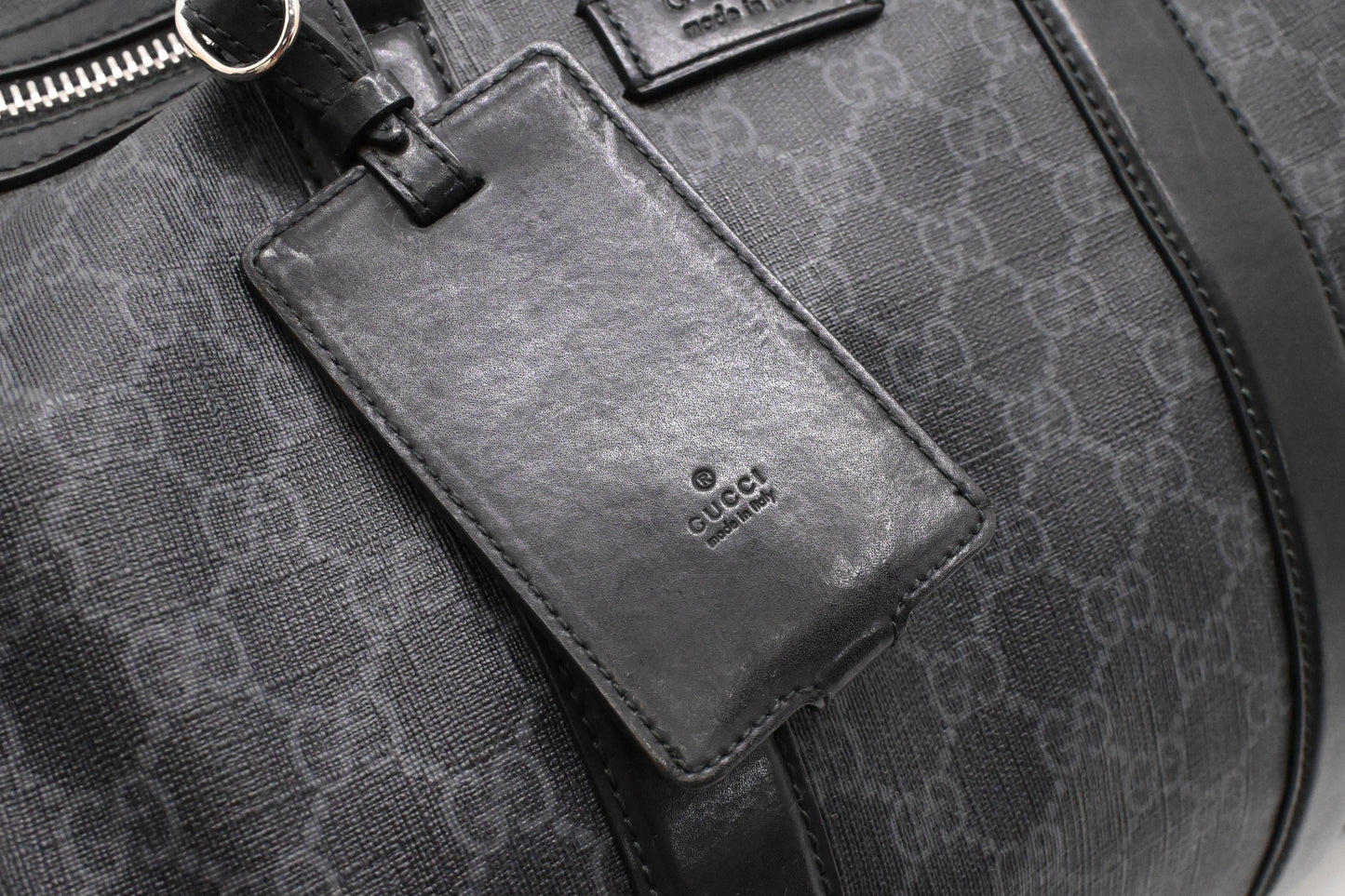 Gucci Travel Bag in Black GG Supreme Canvas