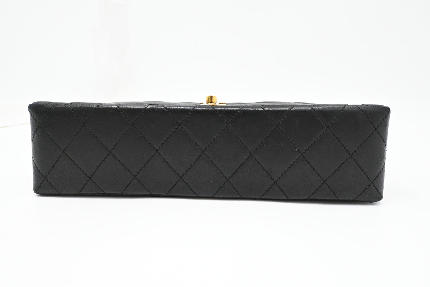 Chanel Medium Double Flap Paris in Black Matelassé Leather