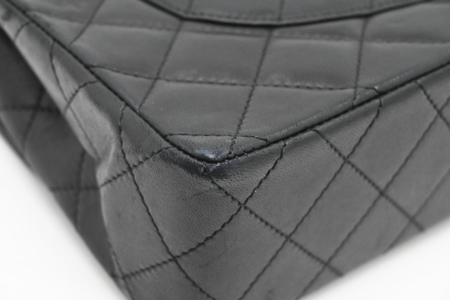 Chanel Medium Double Flap Paris in Black Matelassé Leather