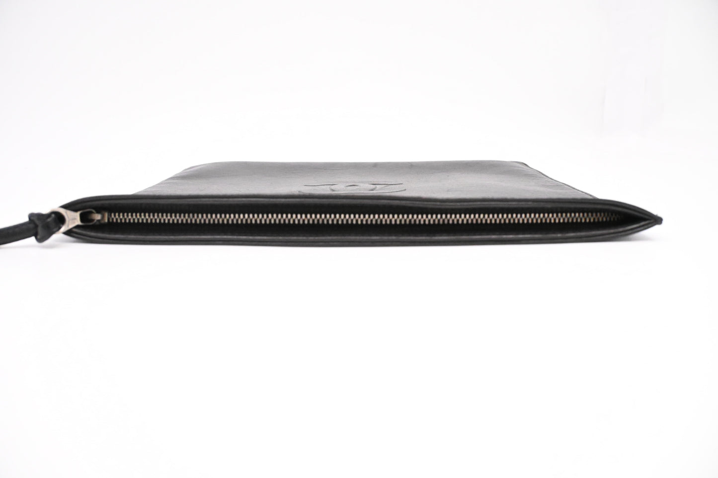 Chanel Camelia Clutch in Black Leather