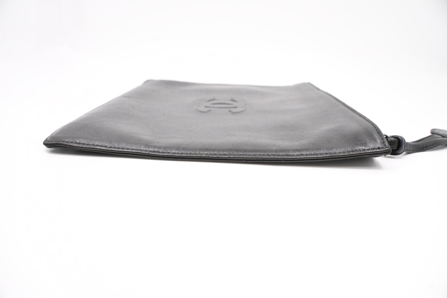 Chanel Camelia Clutch in Black Leather