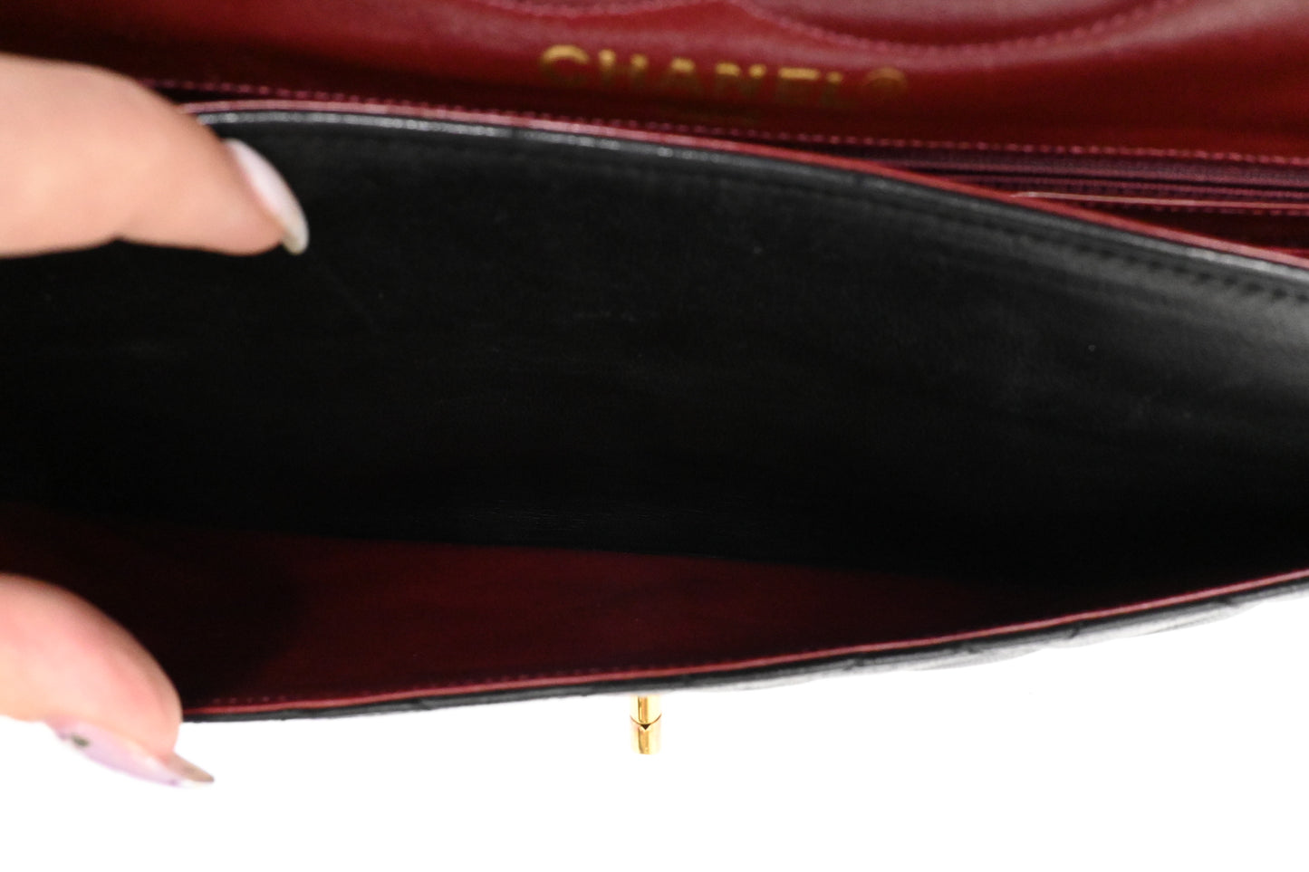 Chanel Medium Double Flap Paris in Black Matelassé Leather