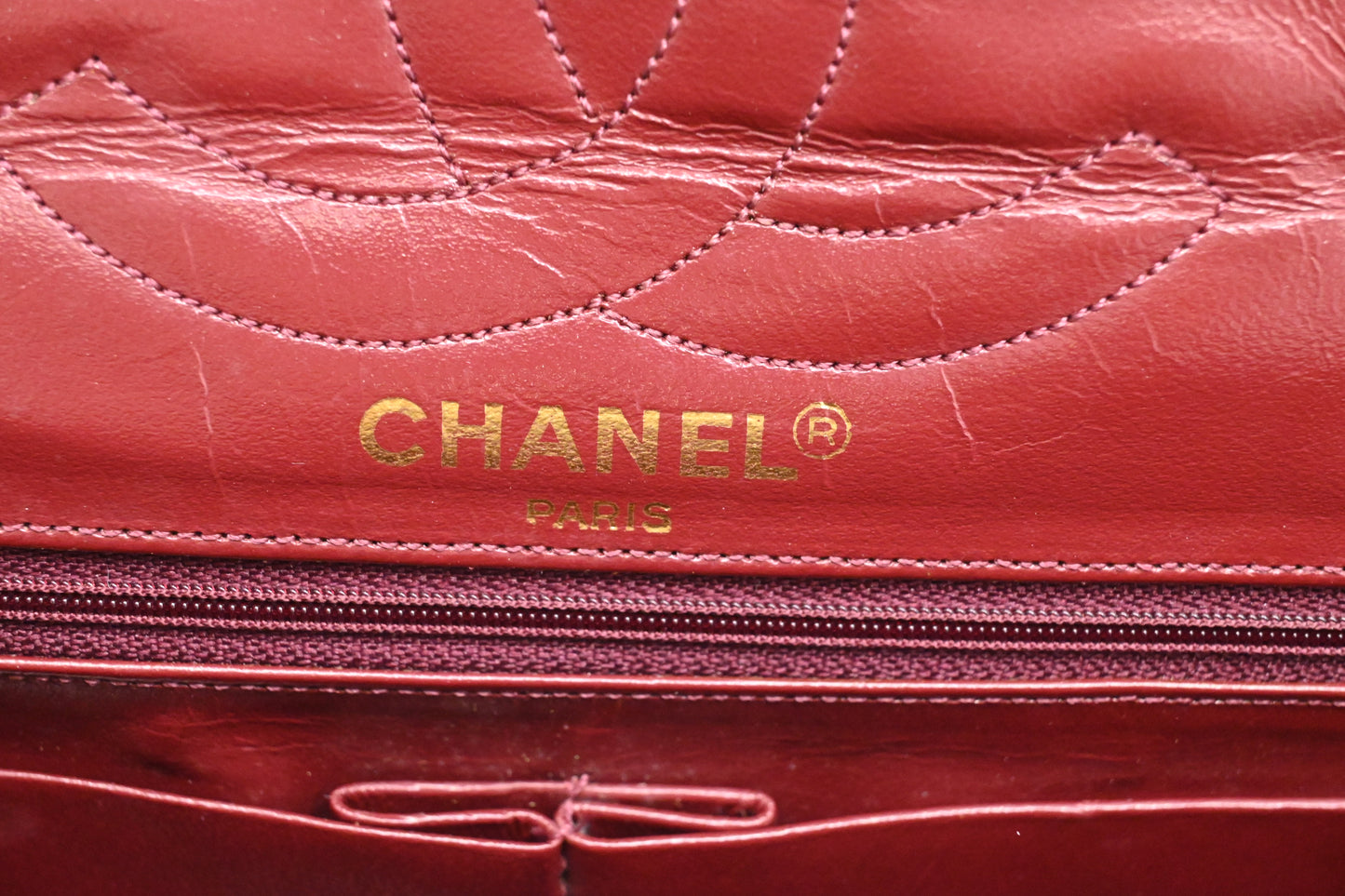 Chanel Medium Double Flap Paris in Black Matelassé Leather
