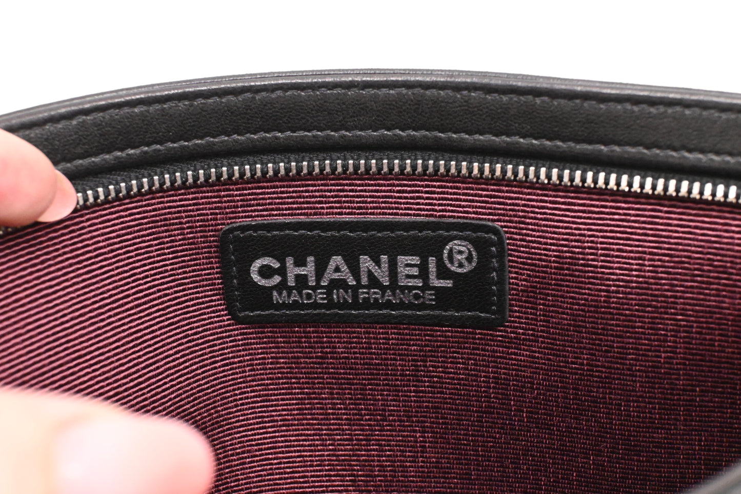 Chanel Camelia Clutch in Black Leather