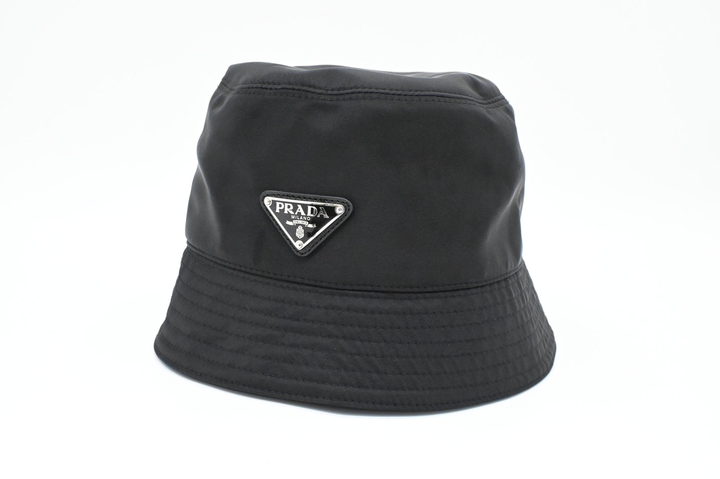 Prada Bucket Hat in Black Nylon