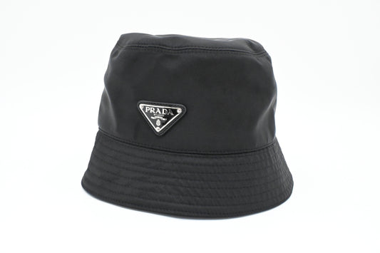 Prada Bucket Hat in Black Nylon