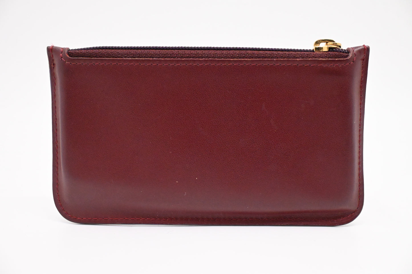 Cartier Coin Case in Burgundy Leather