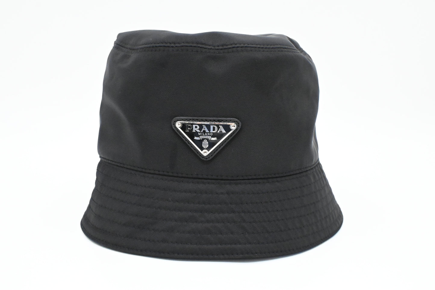 Prada Bucket Hat in Black Nylon