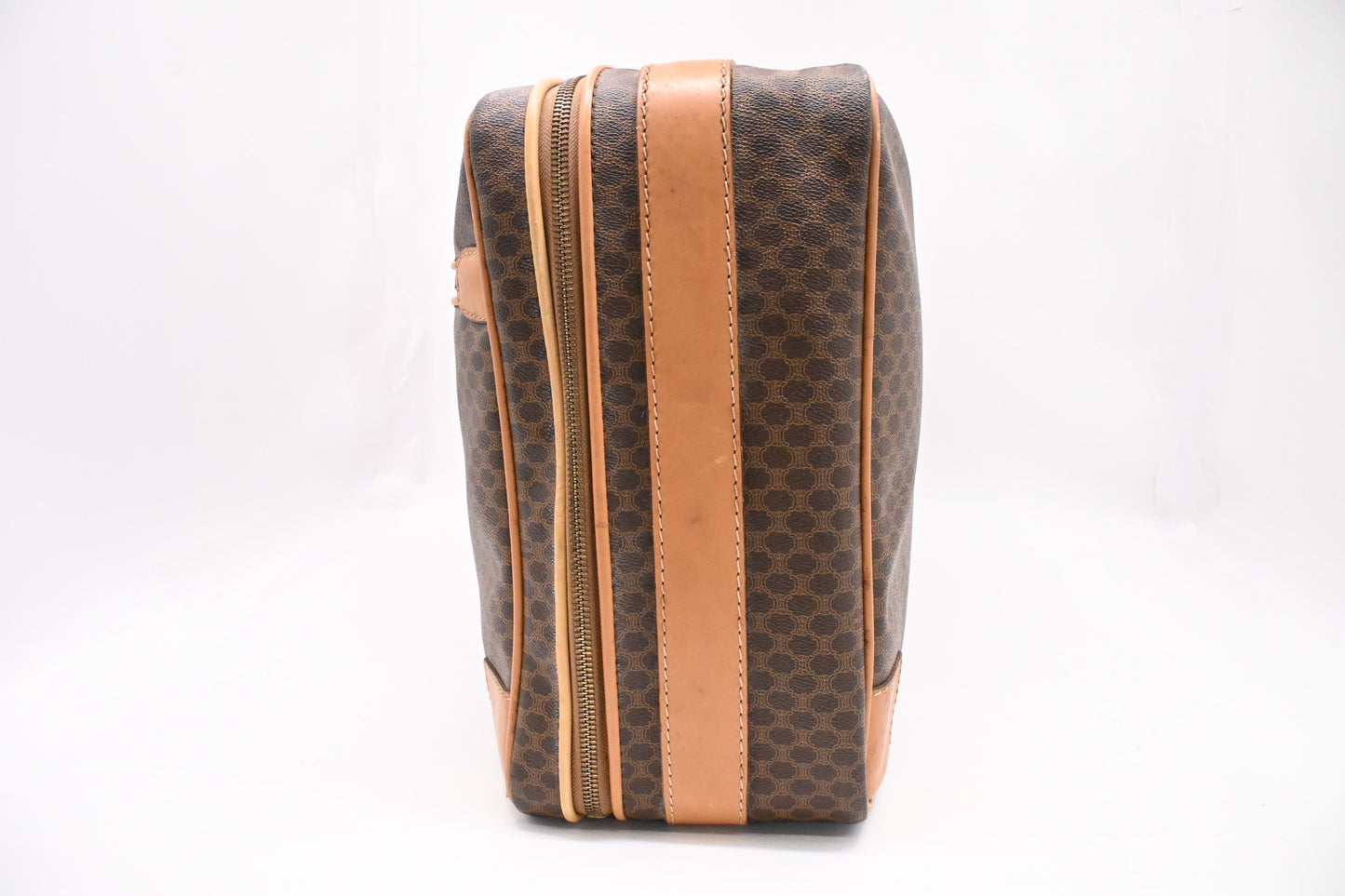Celine Suitcase 60 in Brown Macadam Canvas