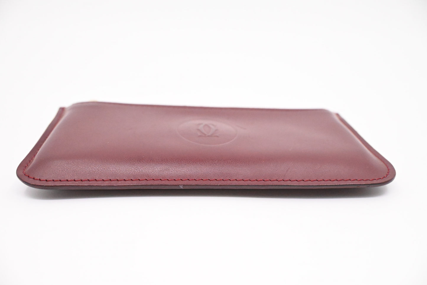Cartier Coin Case in Burgundy Leather