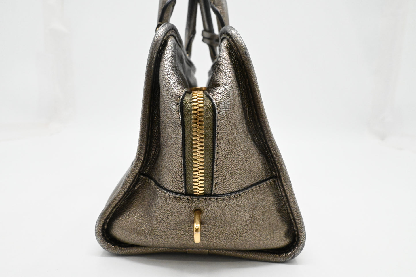 Loewe Amazona 29 in Metallic Pewter Leather