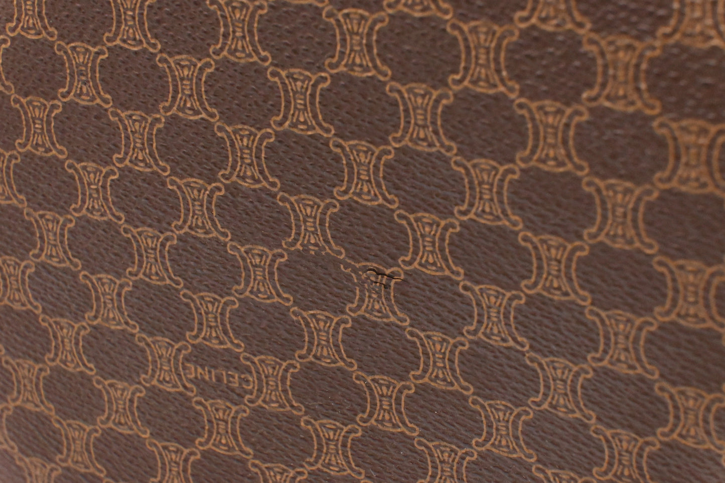 Celine Suitcase 60 in Brown Macadam Canvas