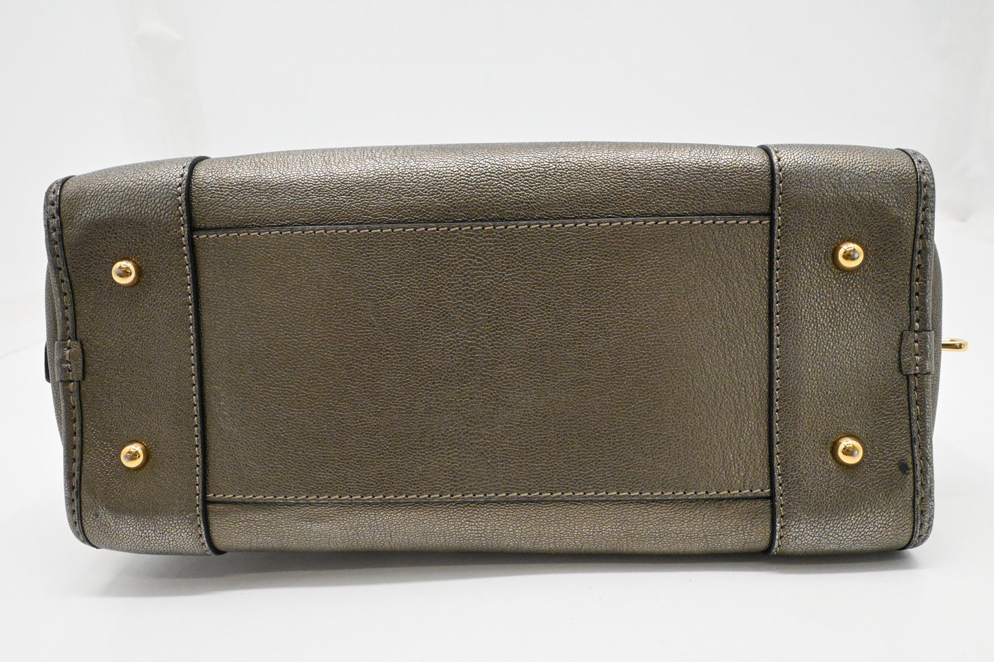 Loewe Amazona 29 in Metallic Pewter Leather