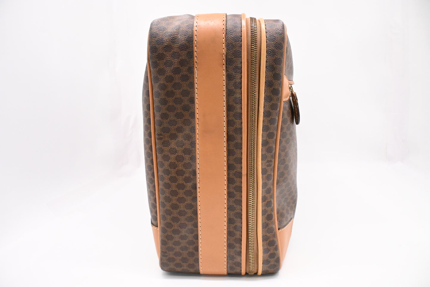 Celine Suitcase 60 in Brown Macadam Canvas