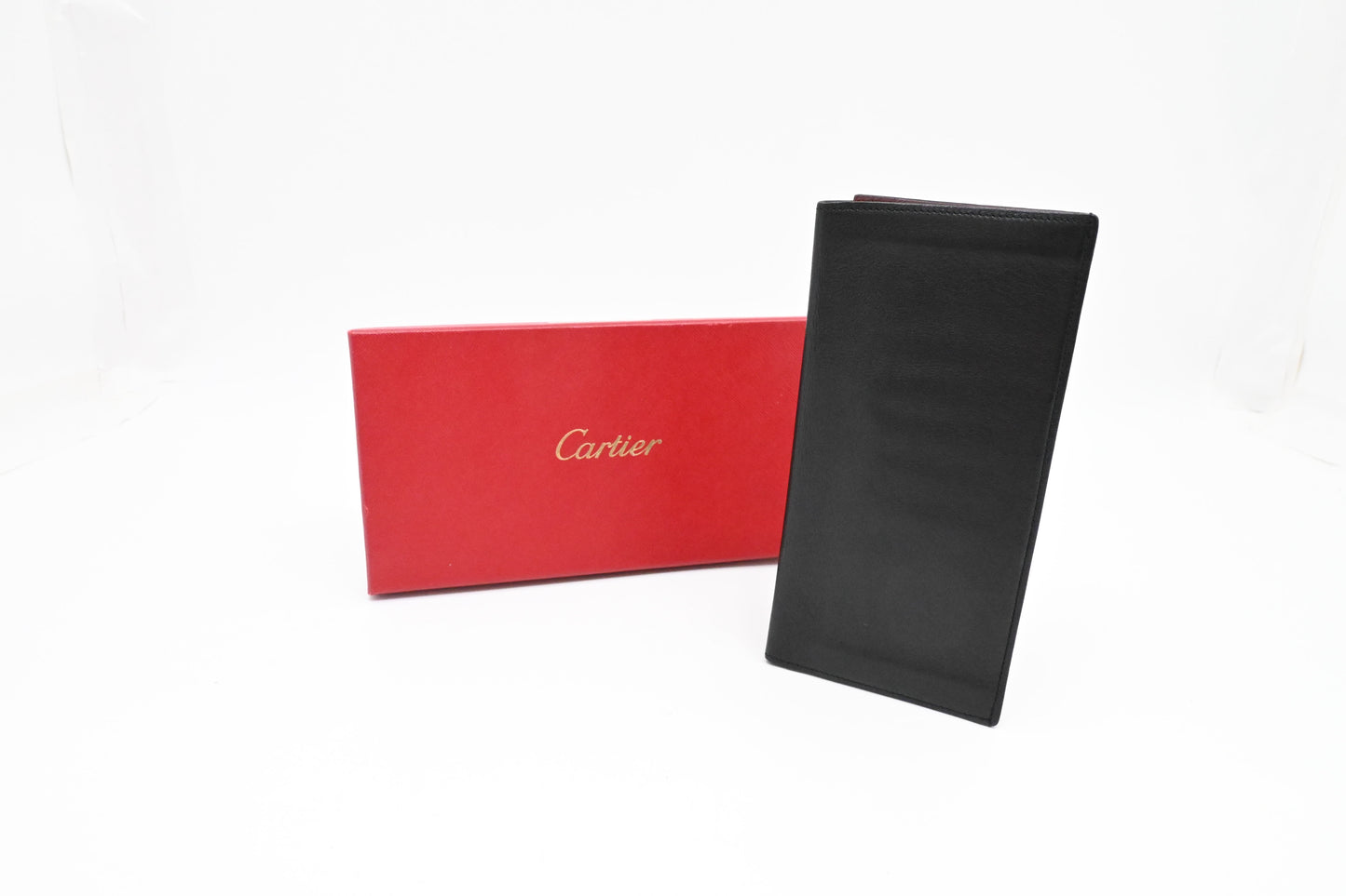 Cartier Long Wallet in Black Leather