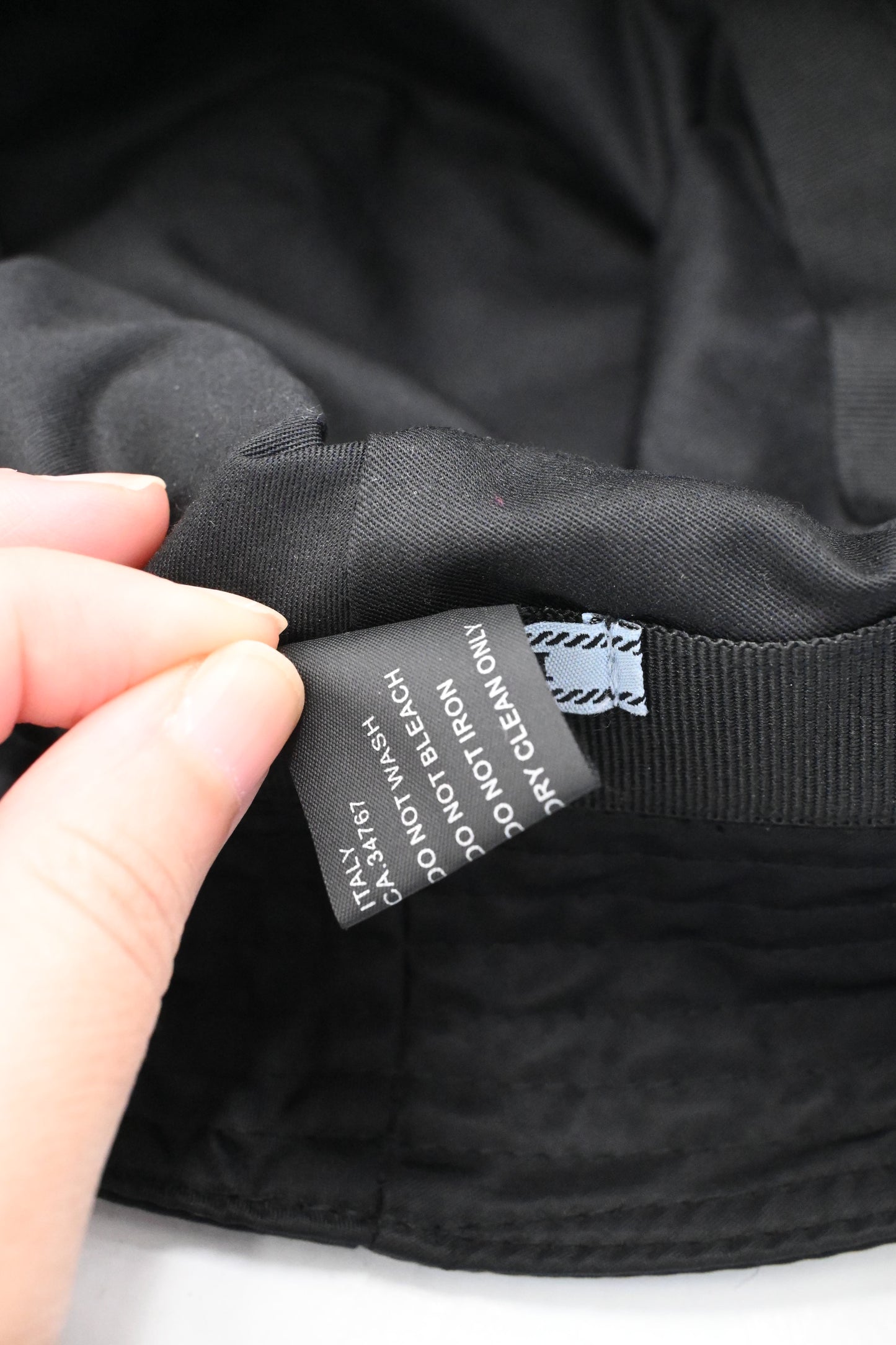 Prada Bucket Hat in Black Nylon