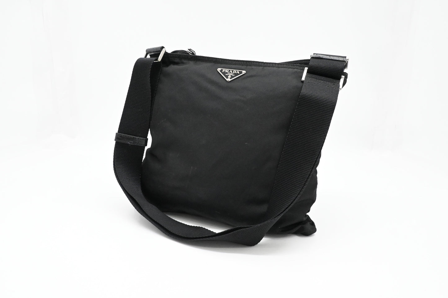 Prada Crossbody Bag in Black Nylon Canvas