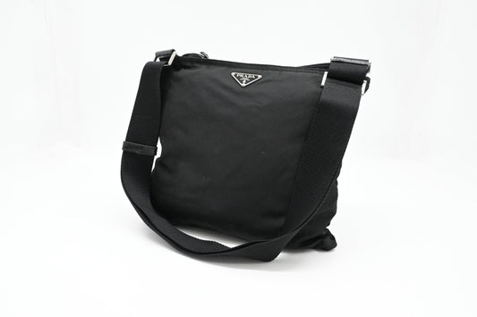 Prada Crossbody Bag in Black Nylon Canvas