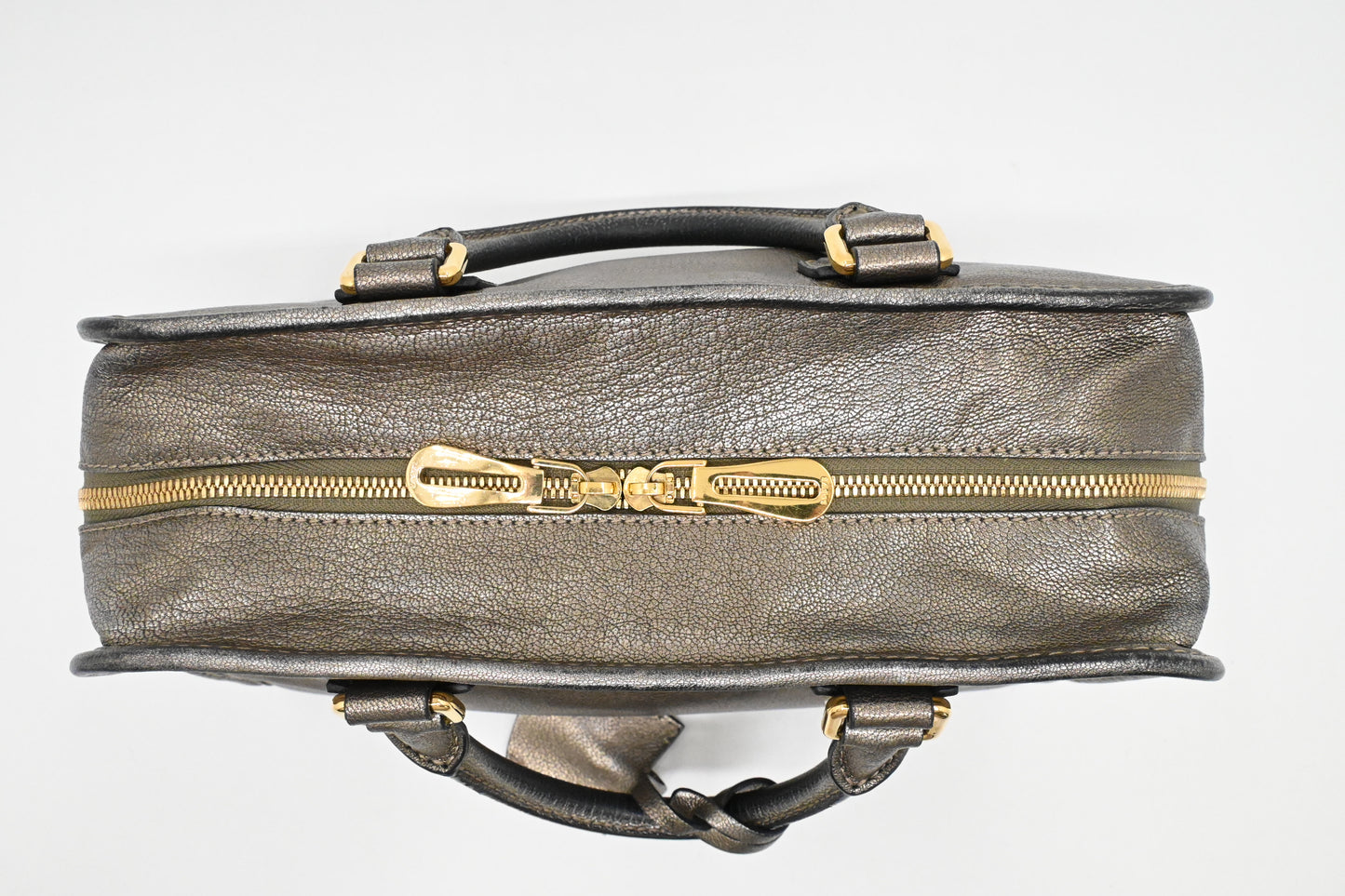 Loewe Amazona 29 in Metallic Pewter Leather