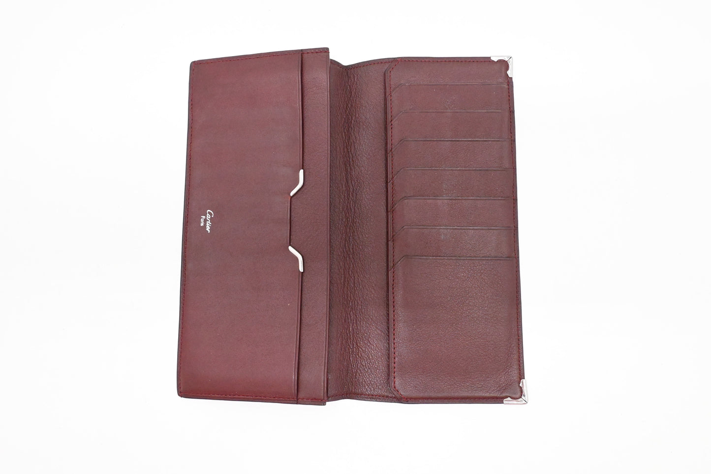 Cartier Long Wallet in Black Leather