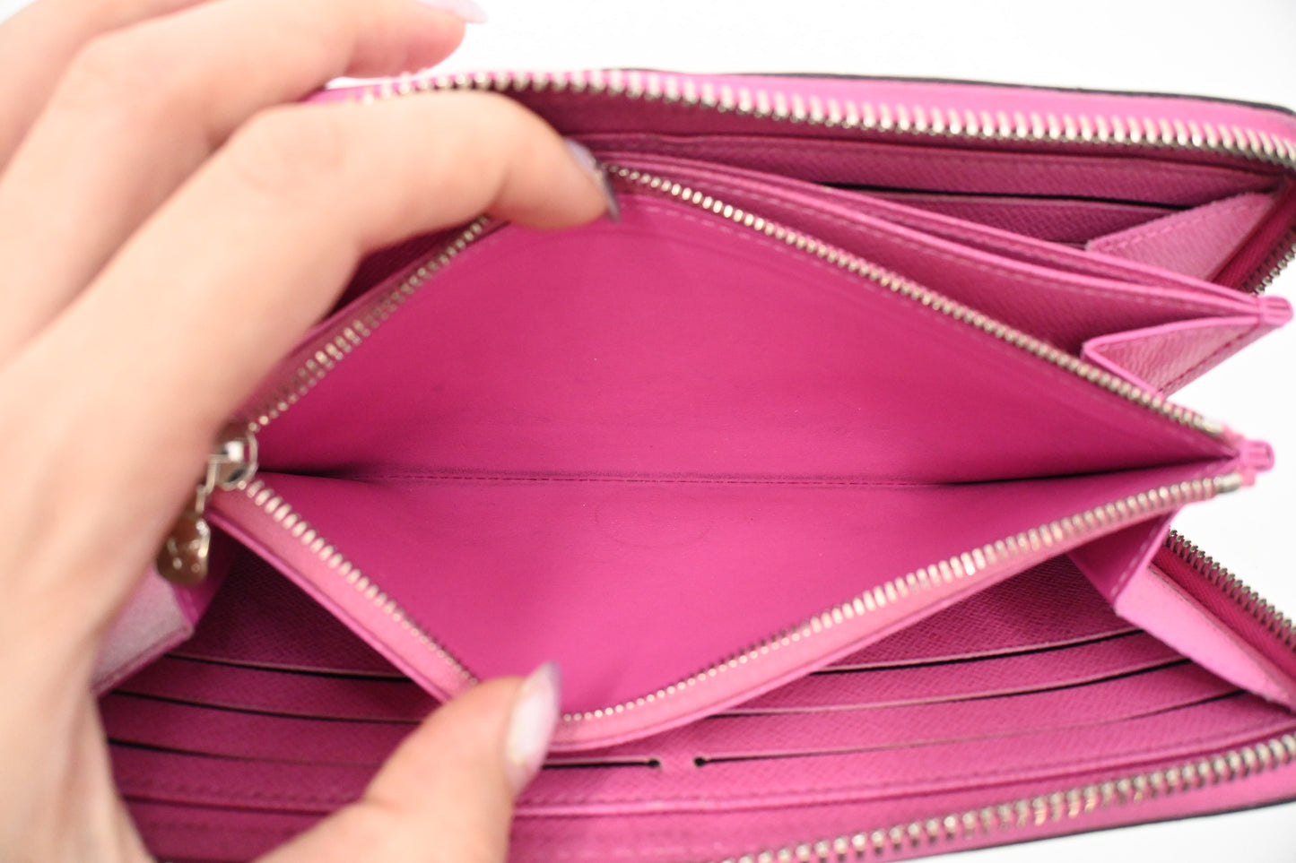 Louis Vuitton Zippy Long Wallet in Pink Epi Leather
