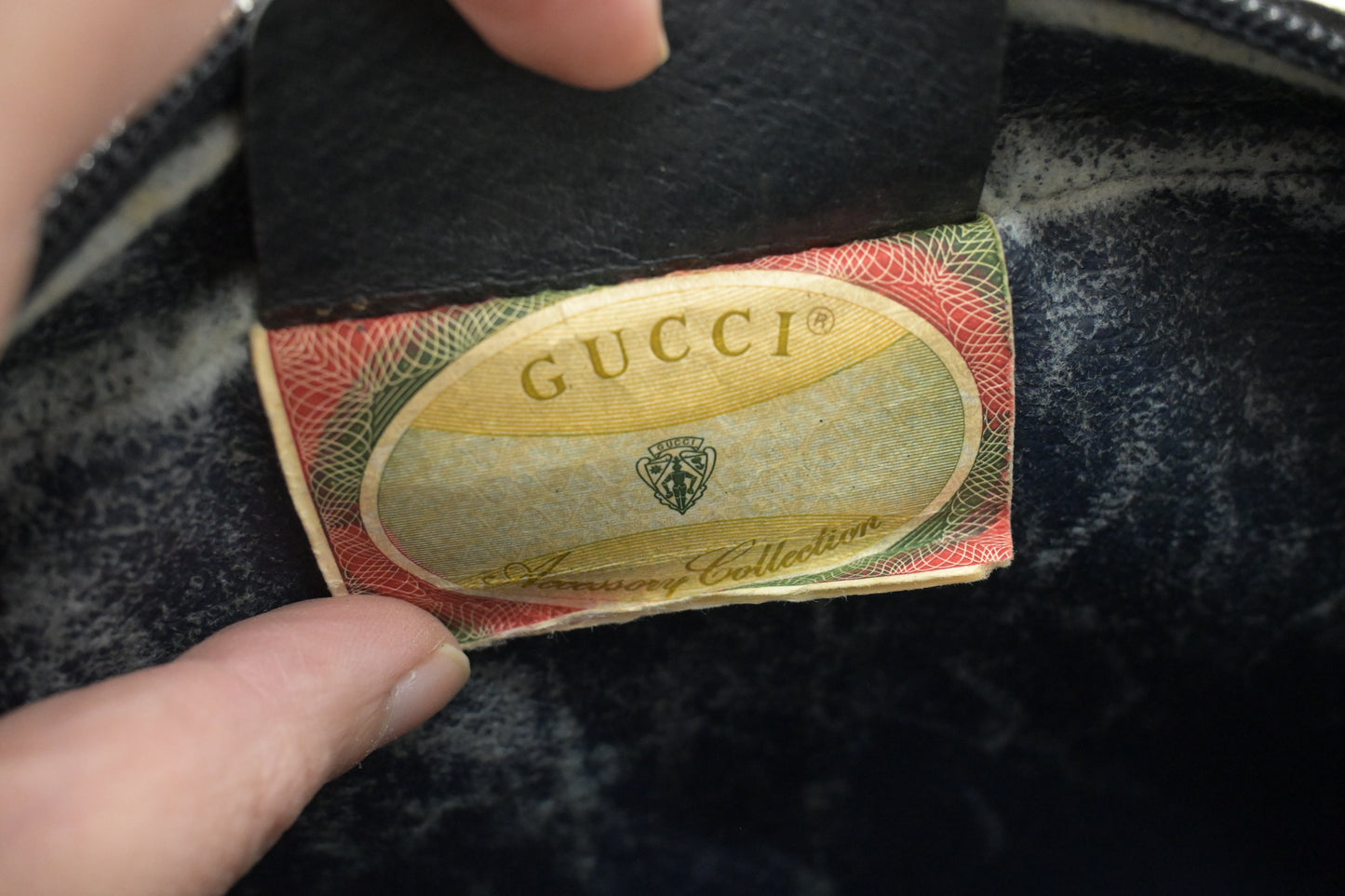 Gucci Shoulder Bag in Navy GG Supreme Canvas