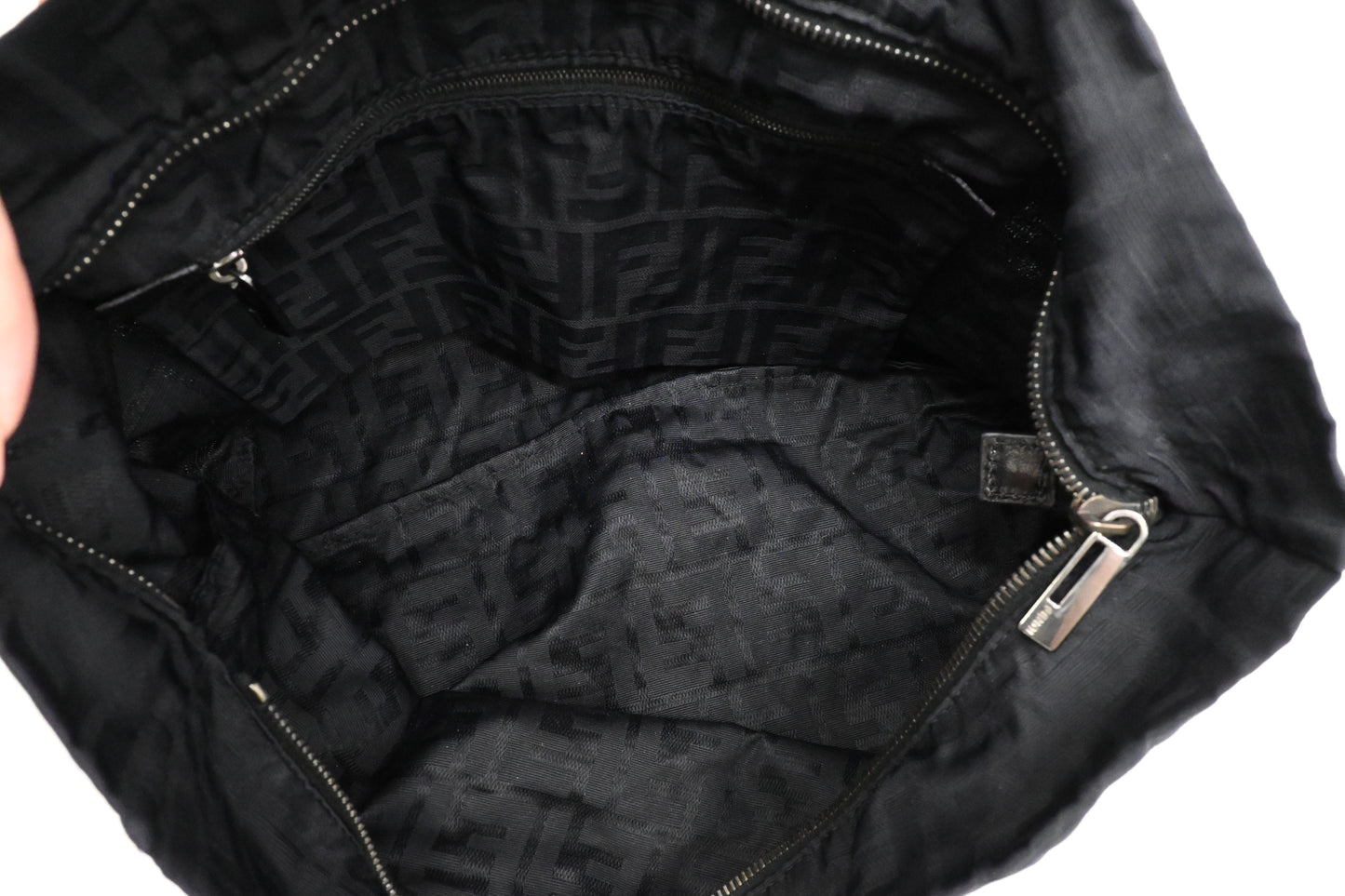 Fendi Tote Bag in Black Zucca Canvas
