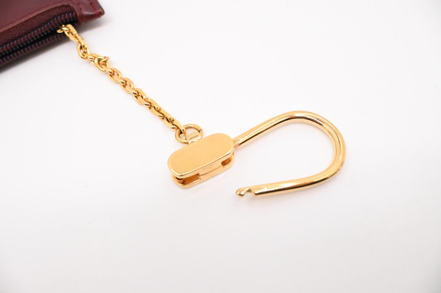Cartier Coin Case in Burgundy Leather