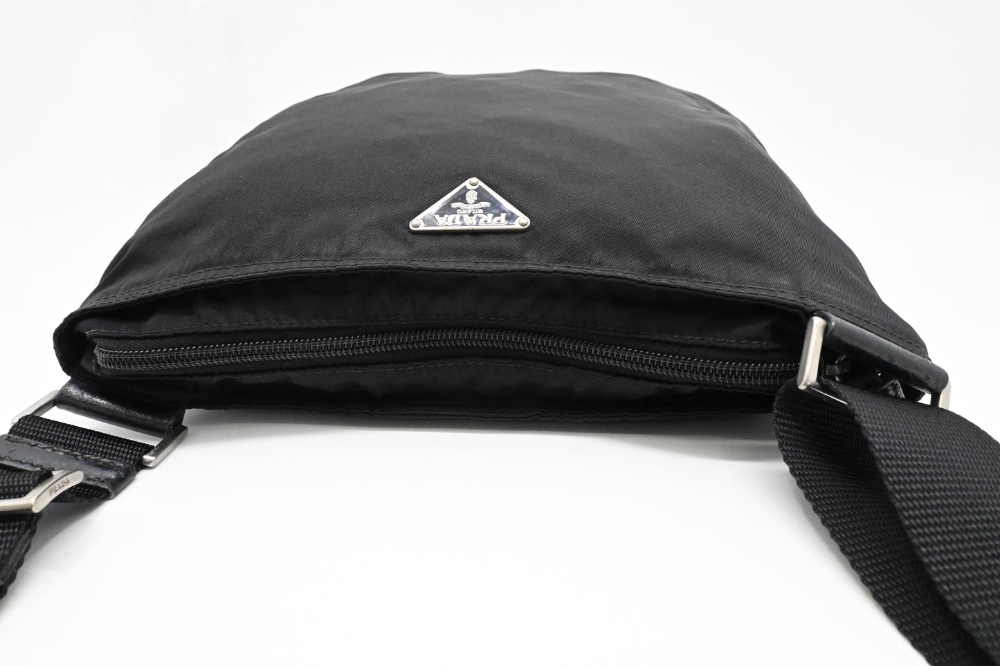 Prada Crossbody Bag in Black Nylon Canvas