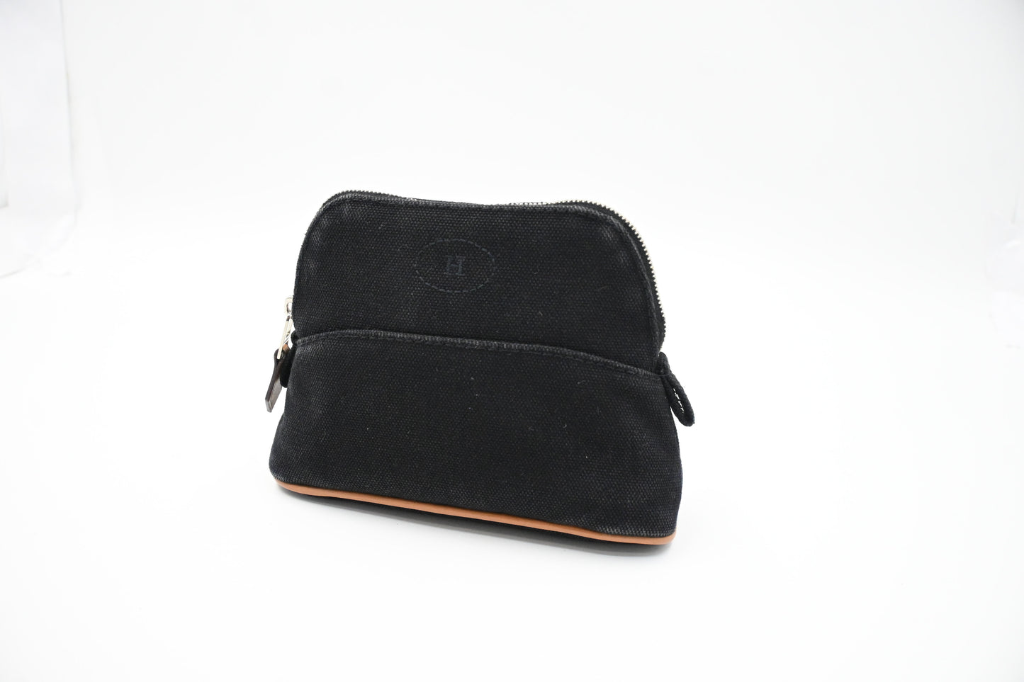 Hermes Mini Bolide Pouch in Black Canvas