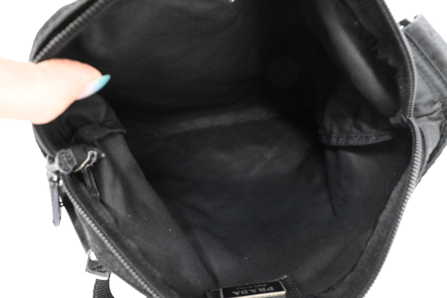 Prada Crossbody Bag in Black Nylon Canvas
