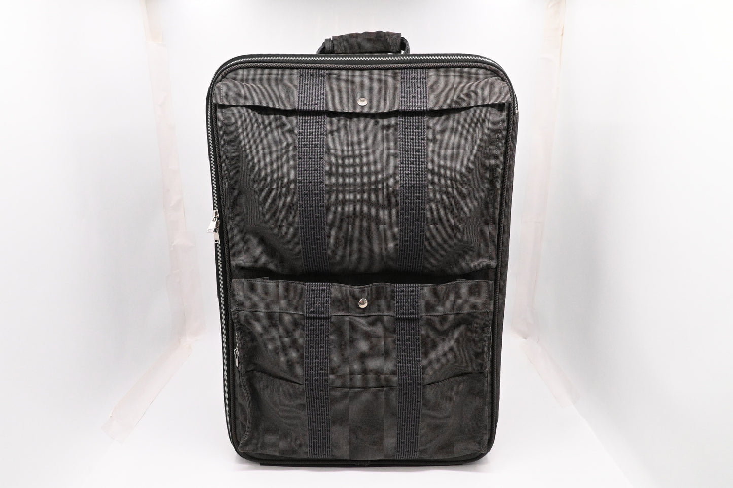 Hermes Herline Luggage in Grey Canvas