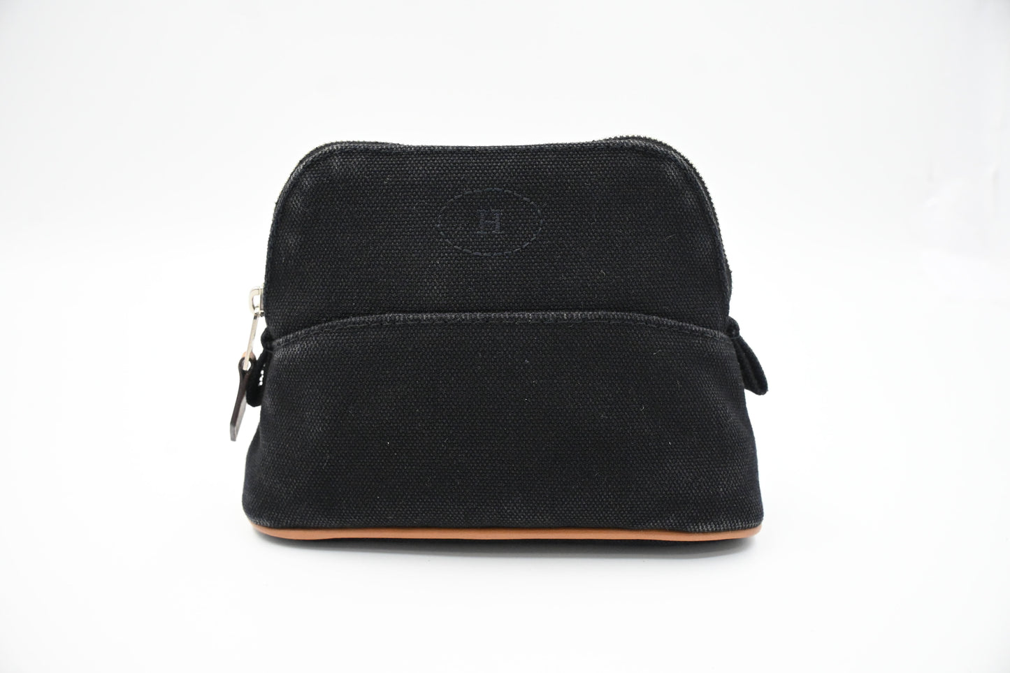 Hermes Mini Bolide Pouch in Black Canvas