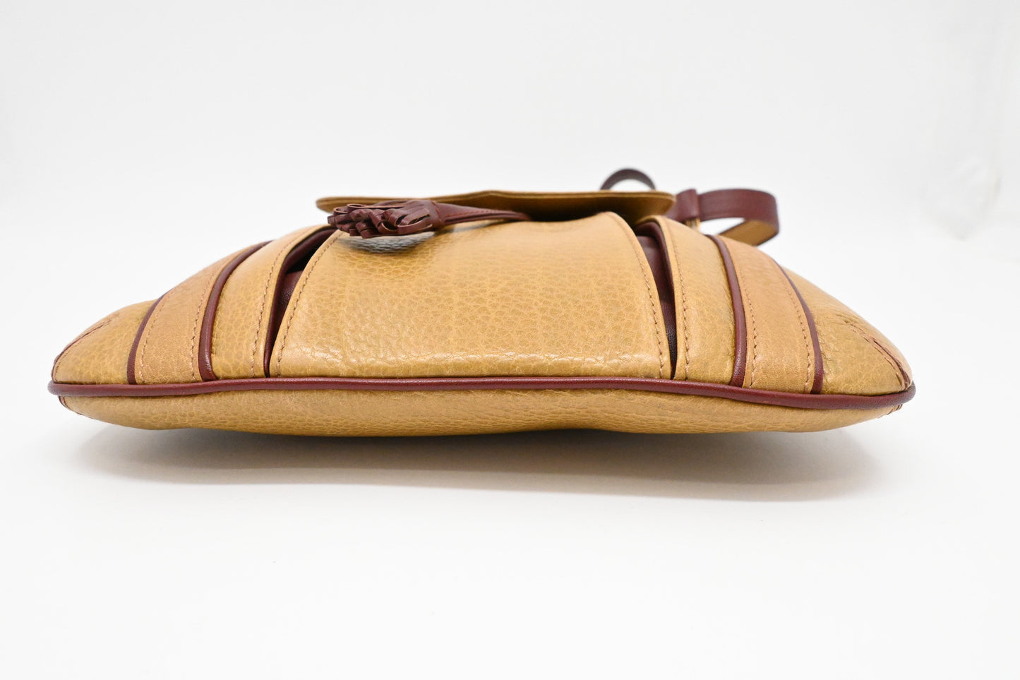 Cartier Crossbody in Yellow and Burgundy Leather