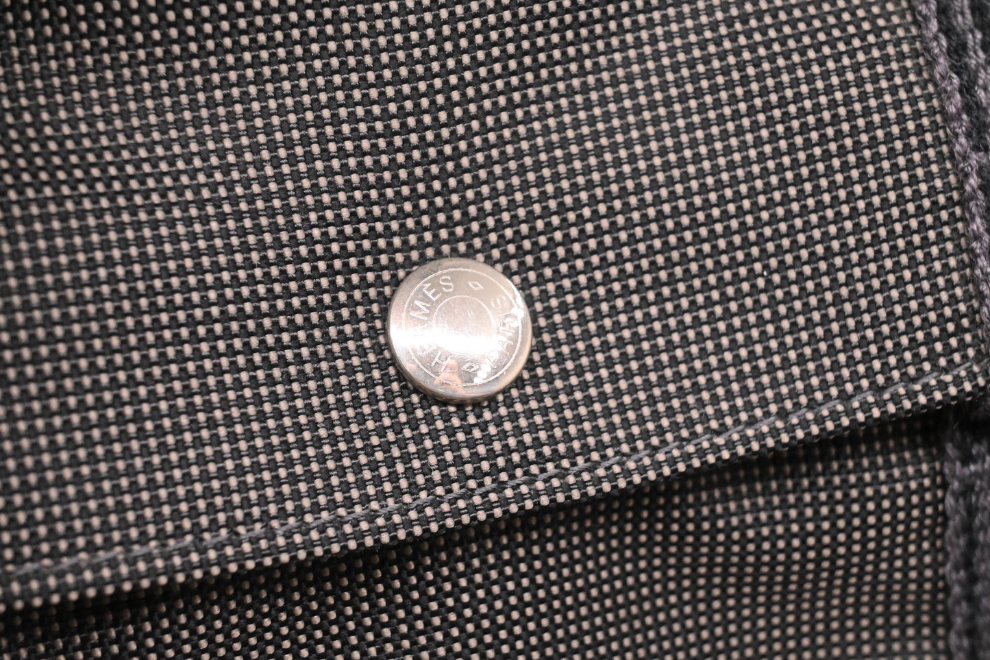 Hermes Herline Luggage in Grey Canvas